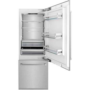 Z Line ZLINE 30 Inch 16.1 cu. ft. Built-In 2-Door Bottom Freezer Refrigerator: Durasnow Stainless Steel — thumbnail 28