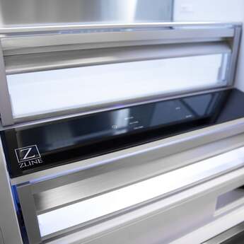 Z Line ZLINE 36 Inch 19.6 cu. ft. Built-In 3-Door French Door Freezer Refrigerator: Durasnow Stainless Steel — thumbnail 20