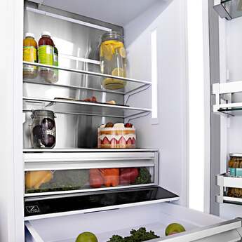 Z Line ZLINE 36 Inch 19.6 cu. ft. Built-In 3-Door French Door Freezer Refrigerator: Durasnow Stainless Steel — thumbnail 28