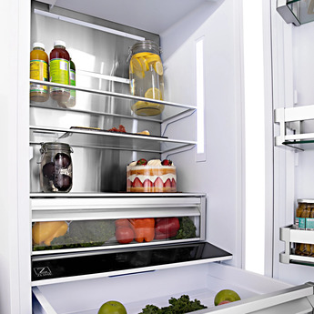 Z Line 60 Inch Built-In French Door Refrigerator with 32.2 cu. ft. Capacity, Adjustable Shelves, CrispControl Drawer, Twin Cooling+, Internal Water Dispenser, Ice Maker, and ENERGY STAR : Stainless Steel with Champagne Bronze Accents — thumbnail 26
