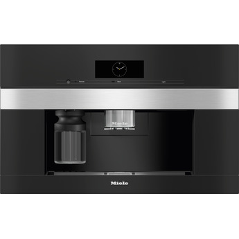 Miele 30 Inch Built-In Smart Coffee Machine with DirectWater, CoffeeSelect, M Touch w/ MotionReact, AutoDescale, AutoClean, CupSensor, EasyClick Milk System, One Touch for Two, Wi-Fi Enabled, Miele@home, 10 User Profiles, 24+ Coffee and Tea Drinks, Automatic Rinse/Cleaning Program and Integrated LED Lighting: Stainless Steel