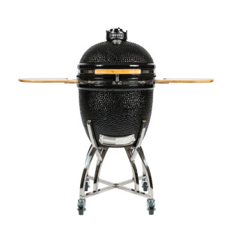Coyote 22" Black Asado Smoker with Cart and Side Shelves