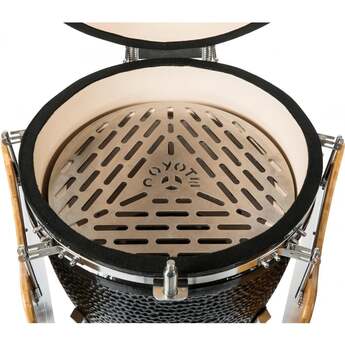 Coyote 22" Black Asado Smoker with Cart and Side Shelves — thumbnail 15
