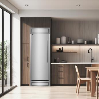 Forno FFFFD172232LS 32 Inch Stainless Steel Built-In Column Refrigerator — thumbnail 6