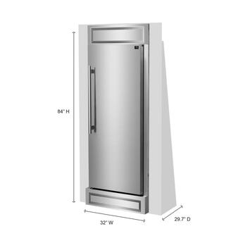 Forno FFFFD172232RS 32 Inch Stainless Steel Built-In Column Refrigerator — thumbnail 10
