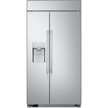LG LG Signature 42 Inch 26.5 Cu. Ft. Built-In Side By Side Refrigeratior With Linear Compressor, Surrounding LED, Sliding Baskets, Pull-Out Drawers, And In-Door Ice: Stainless Steel — thumbnail 2
