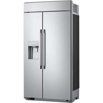 LG LG Signature 42 Inch 26.5 Cu. Ft. Built-In Side By Side Refrigeratior With Linear Compressor, Surrounding LED, Sliding Baskets, Pull-Out Drawers, And In-Door Ice: Stainless Steel — thumbnail 4