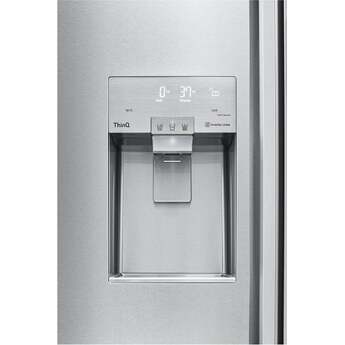 LG LG Signature 42 Inch 26.5 Cu. Ft. Built-In Side By Side Refrigeratior With Linear Compressor, Surrounding LED, Sliding Baskets, Pull-Out Drawers, And In-Door Ice: Stainless Steel — thumbnail 6
