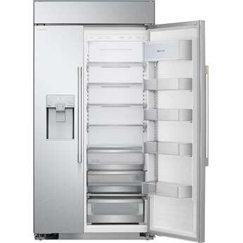 LG LG Signature 42 Inch 26.5 Cu. Ft. Built-In Side By Side Refrigeratior With Linear Compressor, Surrounding LED, Sliding Baskets, Pull-Out Drawers, And In-Door Ice: Stainless Steel — thumbnail 8