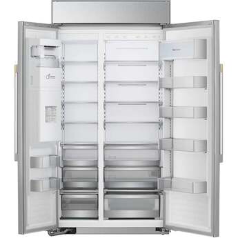 LG LG Signature 42 Inch 26.5 Cu. Ft. Built-In Side By Side Refrigeratior With Linear Compressor, Surrounding LED, Sliding Baskets, Pull-Out Drawers, And In-Door Ice: Stainless Steel — thumbnail 9