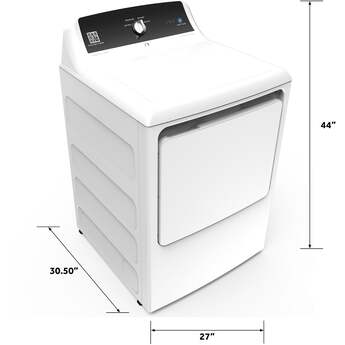 GE VTD52EASRWB 27 Inch Commercial Electric Single Pocket Dryer with 7.4 cu. ft. Capacity — thumbnail 12