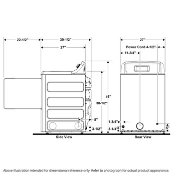 GE VTD52EASRWB 27 Inch Commercial Electric Single Pocket Dryer with 7.4 cu. ft. Capacity — thumbnail 16