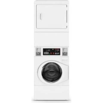 Speed Queen 27 Inch Commercial Laundry Center with 3.42 Cu. Ft. Washer Capacity, 7 Cu. Ft. Dryer Capacity, Quantum Gold Pro Control, Integrated Meter Case, Wash Alert Capability, ADA Compliant, and Energy Star Certified (This model is for Commercial Use Only. It is NOT to be installed in a Residential Setting): Gas White