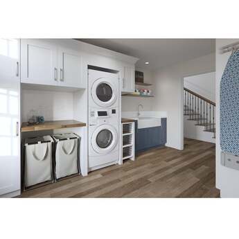Whirlpool CET9100GQ 27 Inch Commercial Electric Stacked Dryer on Washer Laundry Center — thumbnail 9