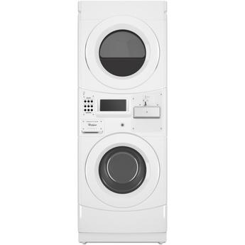 Whirlpool CGT9000GQ 27 Inch Commercial Gas Stacked Dryer on Washer Laundry Center