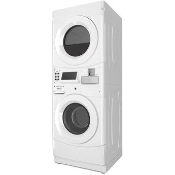 Whirlpool CGT9000GQ 27 Inch Commercial Gas Stacked Dryer on Washer Laundry Center — thumbnail 3