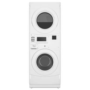 Whirlpool CGT9100GQ 27 Inch Commercial Gas Stacked Dryer on Washer Laundry Center