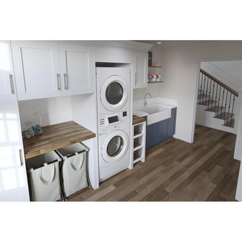 Whirlpool CGT9100GQ 27 Inch Commercial Gas Stacked Dryer on Washer Laundry Center — thumbnail 4