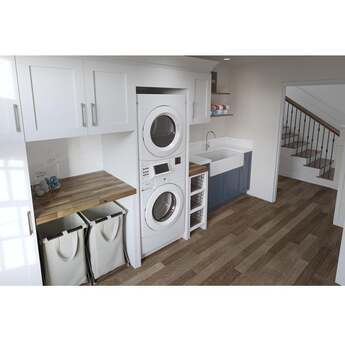 Whirlpool CGT9100GQ 27 Inch Commercial Gas Stacked Dryer on Washer Laundry Center — thumbnail 7