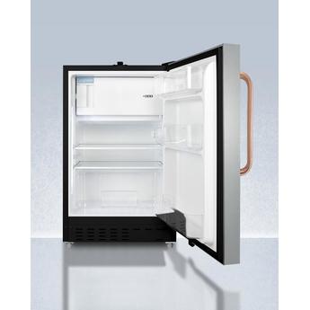 AccuCold ADA302BRFZSSTBC 20 Inch Counter Depth Compact Refrigerator, in Stainless Steel — thumbnail 3