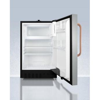 AccuCold ADA302BRFZSSTBC 20 Inch Counter Depth Compact Refrigerator, in Stainless Steel — thumbnail 4