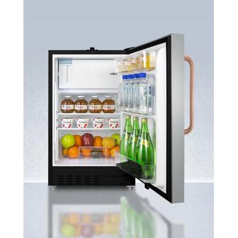 AccuCold ADA302BRFZSSTBC 20 Inch Counter Depth Compact Refrigerator, in Stainless Steel — thumbnail 5