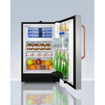 AccuCold ADA302BRFZSSTBC 20 Inch Counter Depth Compact Refrigerator, in Stainless Steel — thumbnail 6