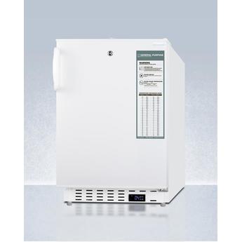 AccuCold ADA404REF 20 Inch Counter Depth Compact Refrigerator, in White — thumbnail 4