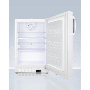 AccuCold ADA404REFAL 20 Inch Counter Depth Compact Refrigerator, in White — thumbnail 3