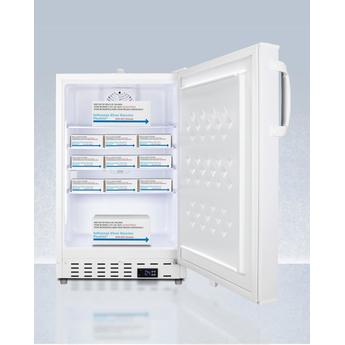 AccuCold ADA404REFAL 20 Inch Counter Depth Compact Refrigerator, in White — thumbnail 4