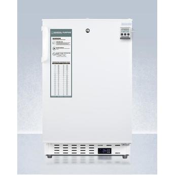 AccuCold ADA404REFCAL 20 Inch Counter Depth Compact Refrigerator, in White