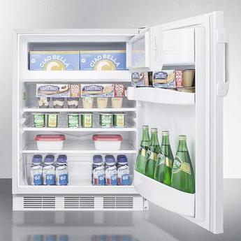 AccuCold AL650LW 24 Inch Counter Depth Compact Refrigerator, in White — thumbnail 4