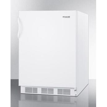 AccuCold AL650W 24 Inch Counter Depth Compact Refrigerator, in White — thumbnail 2