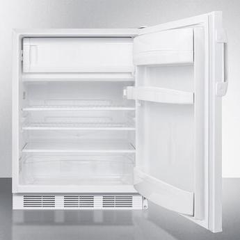 AccuCold AL650W 24 Inch Counter Depth Compact Refrigerator, in White — thumbnail 3