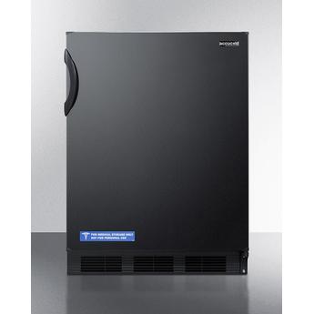 AccuCold AL652BK 24 Inch Counter Depth Compact Refrigerator, in Black