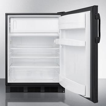 AccuCold AL652BK 24 Inch Counter Depth Compact Refrigerator, in Black — thumbnail 3