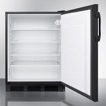 AccuCold AL752BK 24 Inch Counter Depth Compact Refrigerator, in Black — thumbnail 3