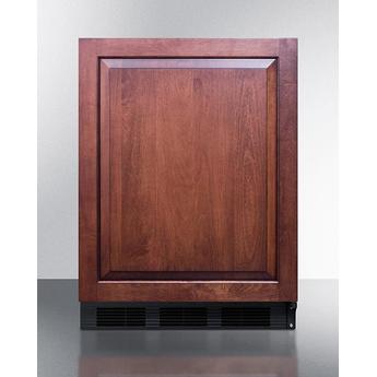 AccuCold AL752BKBIIF  24 Inch Counter Depth Compact Refrigerator, in Panel Ready