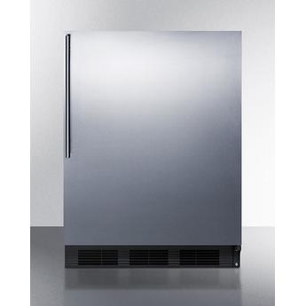 AccuCold AL752BKSSHV 24 Inch Counter Depth Compact Refrigerator, in Stainless Steel