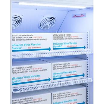 AccuCold ARG3PVDL2B  19 Inch Counter Depth Compact Refrigerator, in White — thumbnail 5