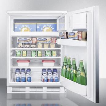AccuCold CT66LWBISSHH  24 Inch Counter Depth Compact Refrigerator, in Stainless Steel — thumbnail 4