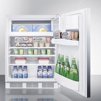 AccuCold CT66LWBISSHHADA  24 Inch Counter Depth Compact Refrigerator, in Stainless Steel — thumbnail 4