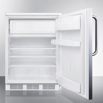 AccuCold CT66LWBISSTB  24 Inch Counter Depth Compact Refrigerator, in Stainless Steel — thumbnail 3