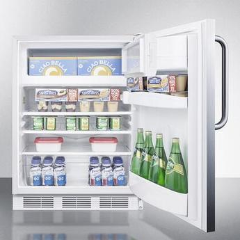 AccuCold CT66LWCSS  24 Inch Counter Depth Compact Refrigerator, in Stainless Steel — thumbnail 4