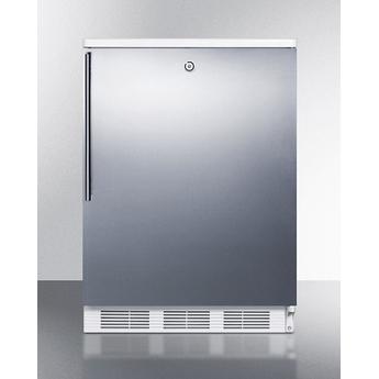 AccuCold CT66LWSSHV  24 Inch Counter Depth Compact Refrigerator, in Stainless Steel