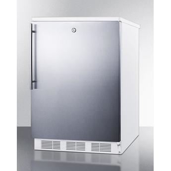 AccuCold CT66LWSSHV  24 Inch Counter Depth Compact Refrigerator, in Stainless Steel — thumbnail 2