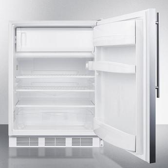 AccuCold CT66LWSSHVADA  24 Inch Counter Depth Compact Refrigerator, in Stainless Steel — thumbnail 3