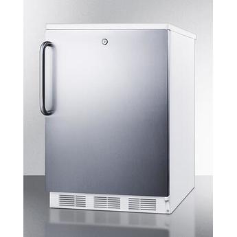 AccuCold CT66LWSSTB  24 Inch Counter Depth Compact Refrigerator, in Stainless Steel — thumbnail 2