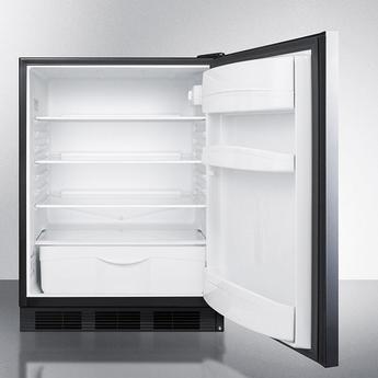 AccuCold FF6BKBI7SSHHADA  24 Inch Counter Depth Compact Refrigerator, in Stainless Steel — thumbnail 3
