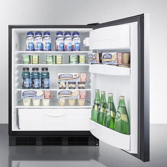 AccuCold FF6BKBI7SSHHADA  24 Inch Counter Depth Compact Refrigerator, in Stainless Steel — thumbnail 4